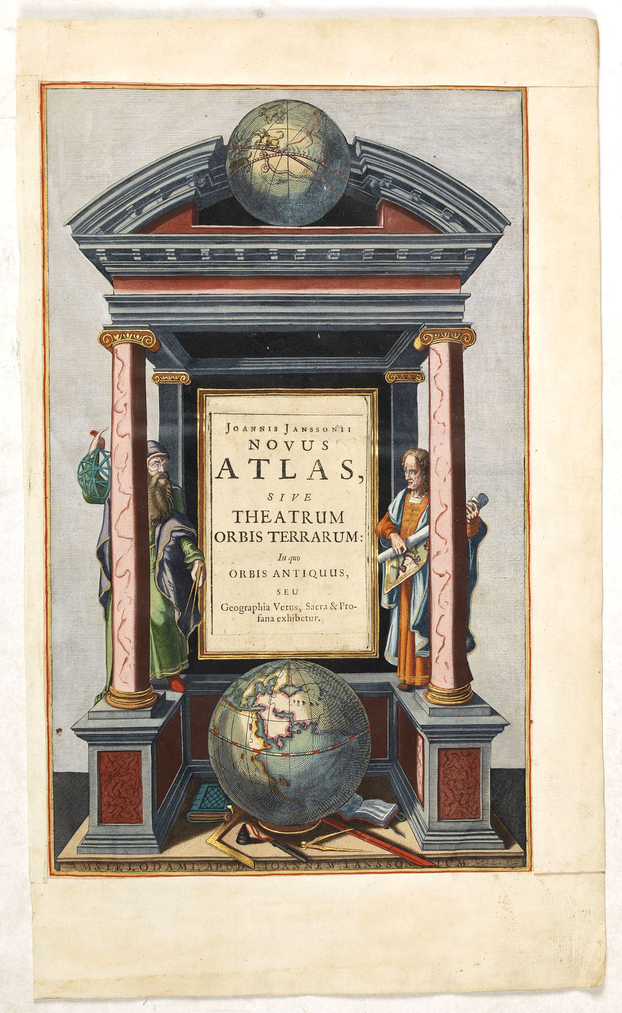 JANSSONIUS, J., Joannis Janssonii Novus Atlas, sive Theatrum Orbis Terrarum: in quo Orbis Antiquus. . ., antique map, old maps