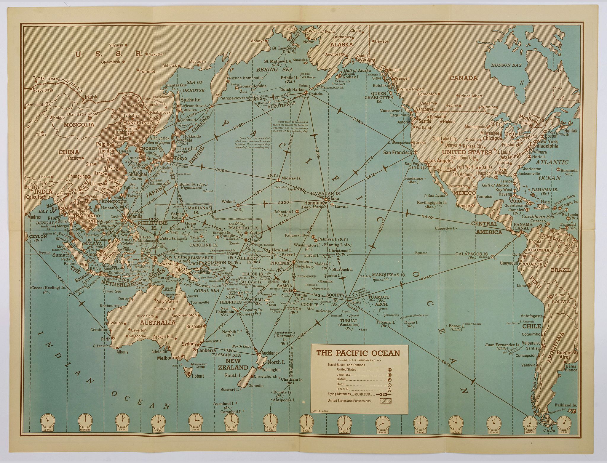 HAMMOND, C.S. & CO., Hammond's War Map., antique map, old maps