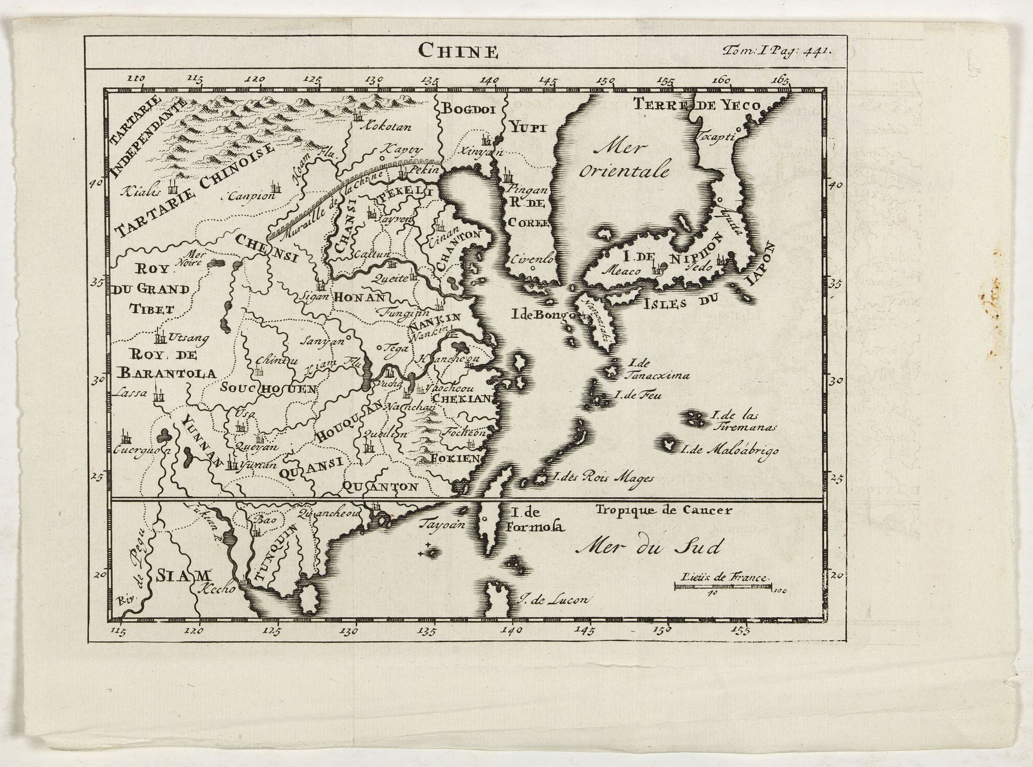 L'ISLE, G. de. (after), Chine., antique map, old maps