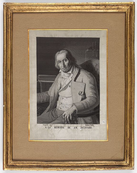 PETIT, Didier / CARQUILLAT., (Portrait of Joseph-Marie Jacquard)., antique map, old maps