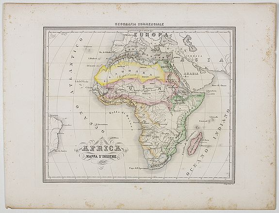 MARMOCCHI, F.C., Africa Mappa d'Insieme., antique map, old maps