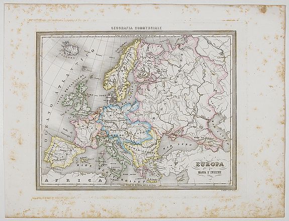 MARMOCCHI, F.C., Europa., antique map, old maps