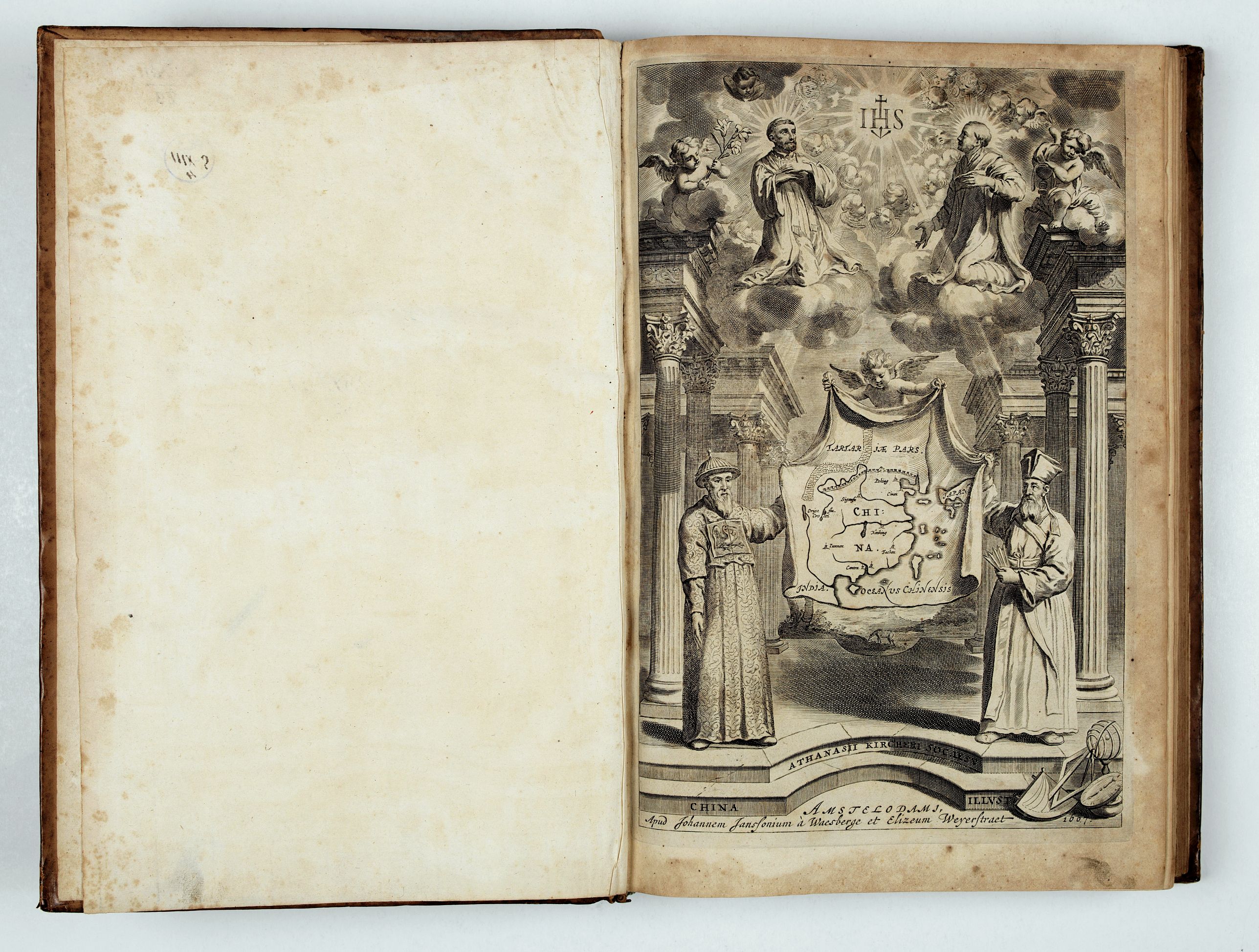 KIRCHNER, A., La Chine d'Athanase Kirchere de la compagnie de Jesus, illustrée de plusieurs monuments tant sacrés que profanes et de quantité de recherches de la nature. . ., antique map, old maps