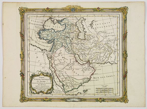 BRION DE LA TOUR., Perse, Turquie Asiatique et Arabie. . ., antique map, old maps