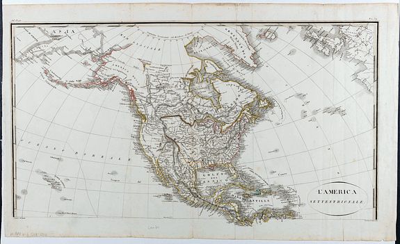 BONATTI, M. / SASSO, G., L'America Settentrionale., antique map, old maps
