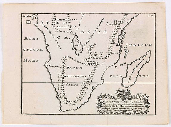MELA, P., Ultimae Aethiopum utrorumque in Asia Africaque Orae . . ., antique map, old maps