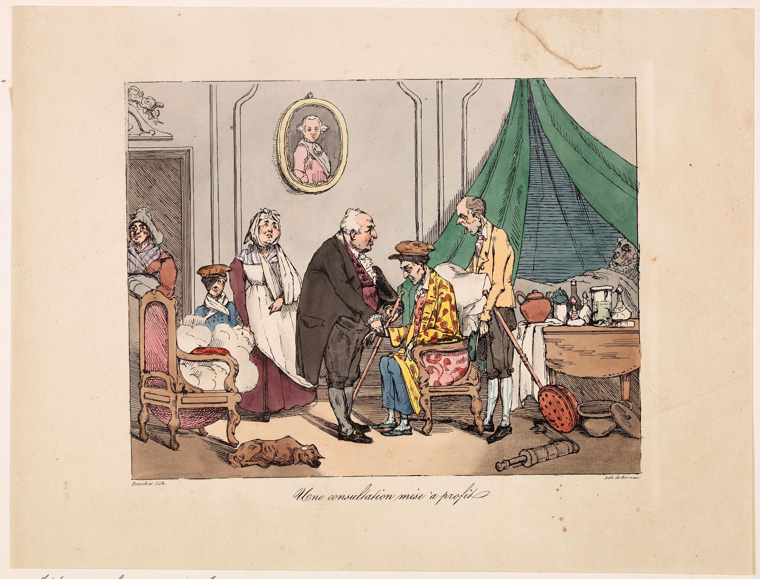 BOUCHOT, Frederic., Une consultation mise a profit., antique map, old maps