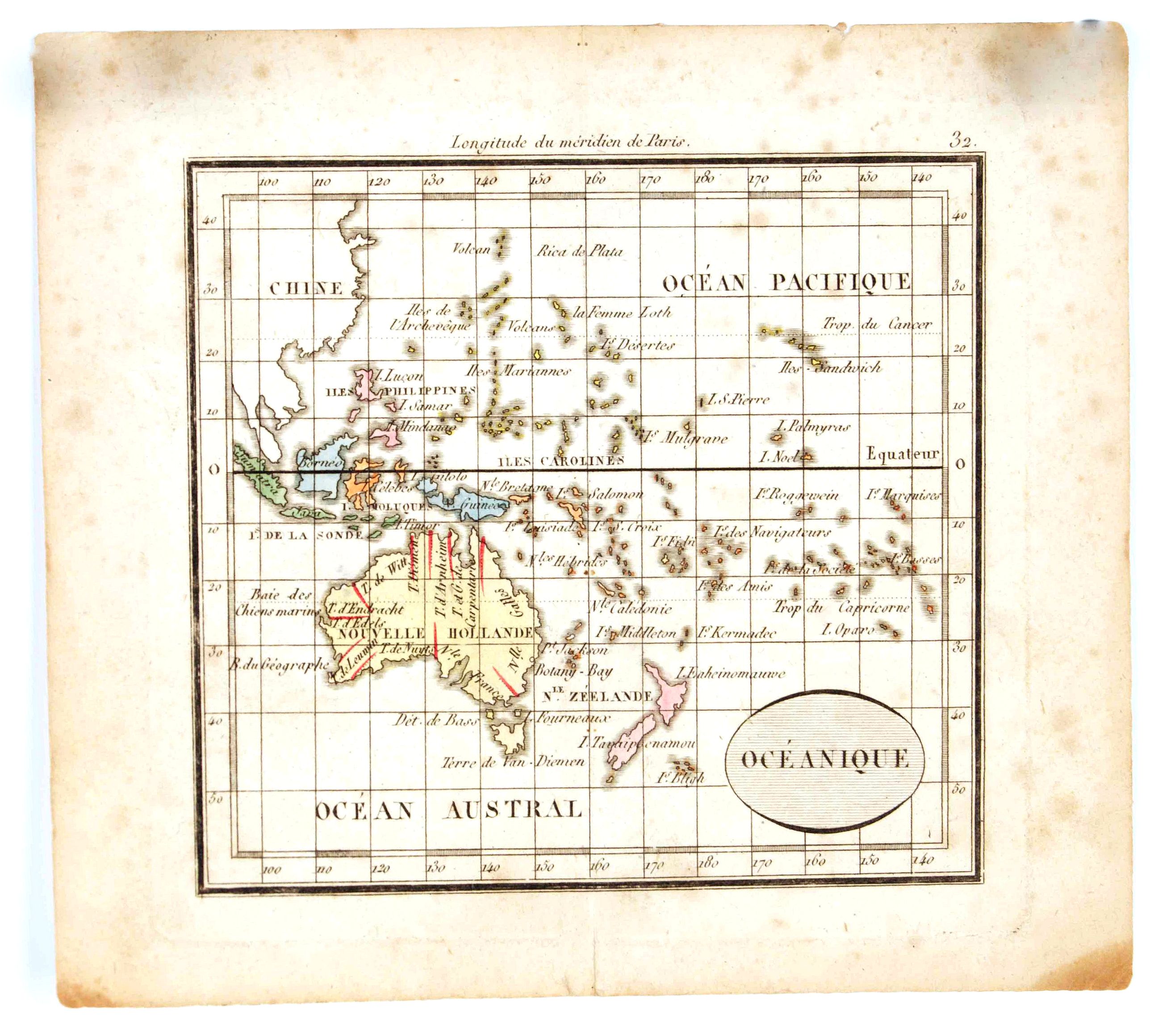 ANONYMOUS, Océanique., antique map, old maps