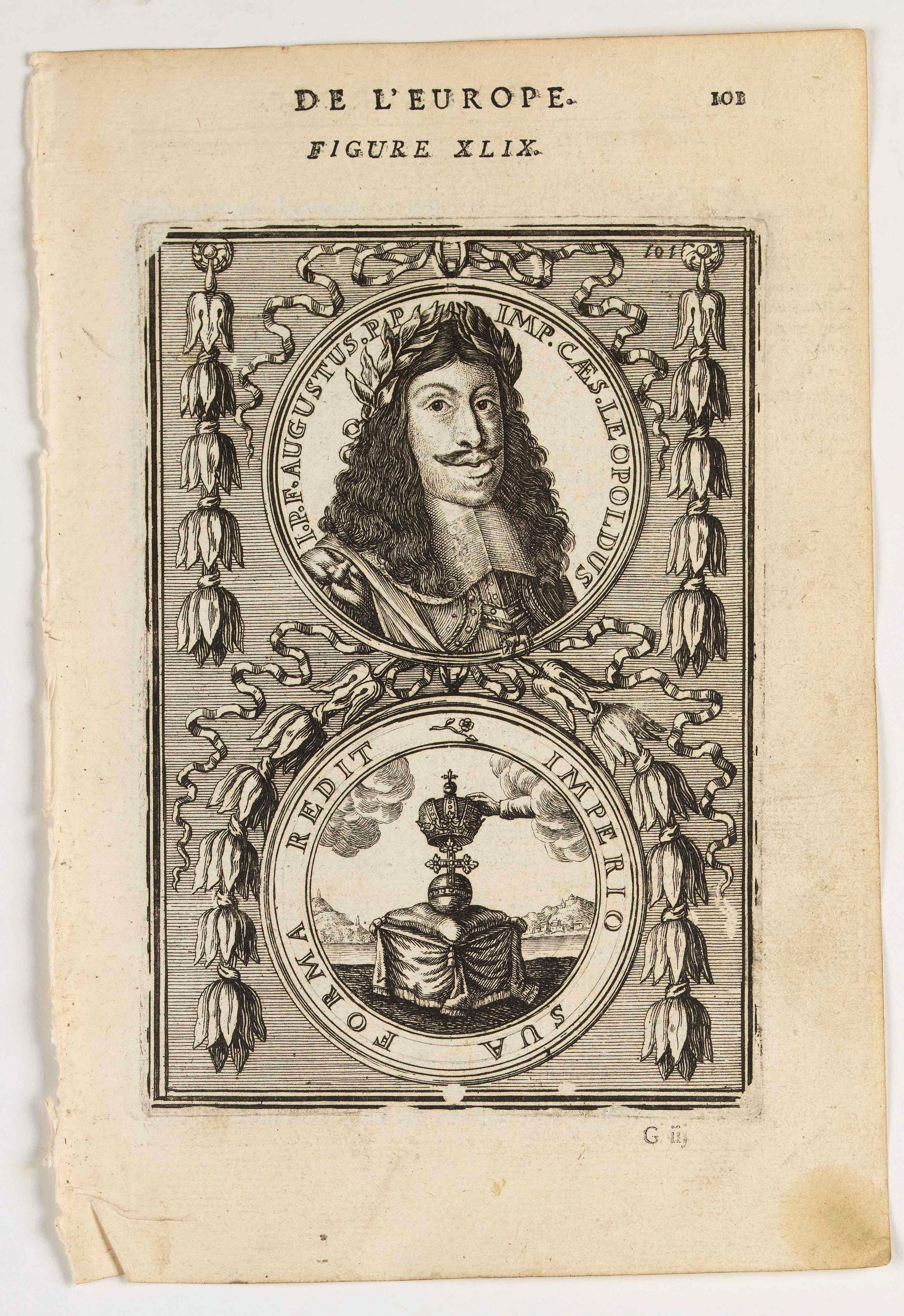 MANESSON MALLET, A., I.P.F Augustus. PP. IMP. Caes. Leopoldus. Imperio Sua Forma Redit., antique map, old maps