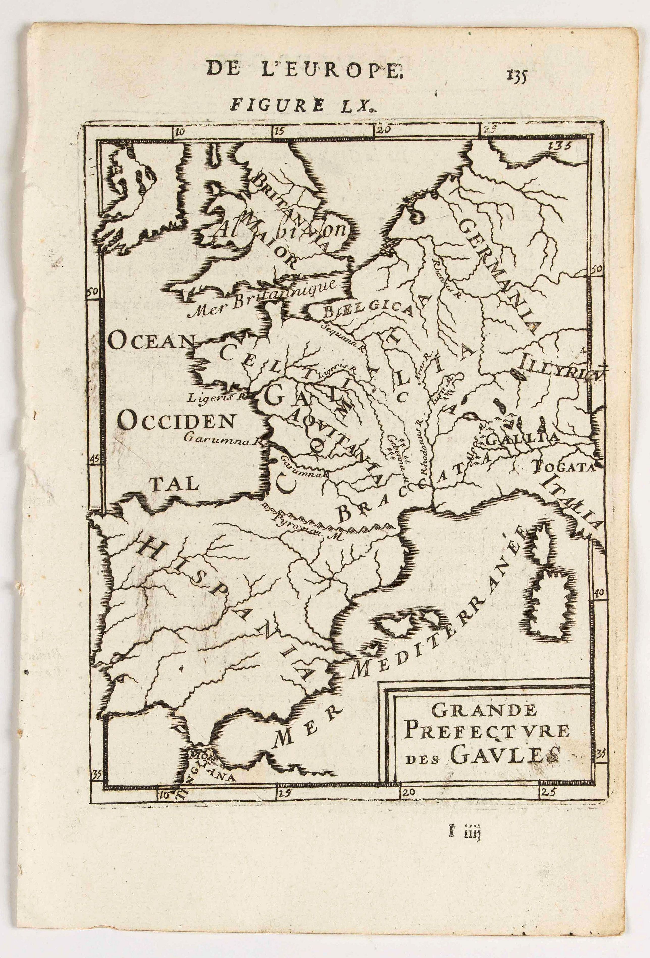 MANESSON MALLET, A., Grande Prefecture des Gavles., antique map, old maps