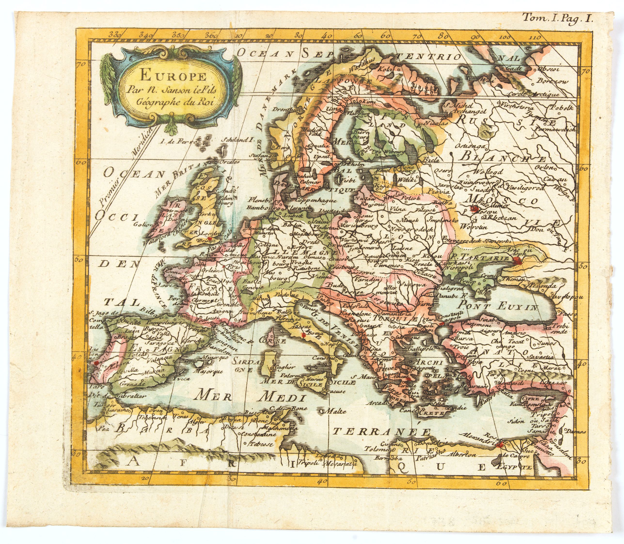 SANSON le Fils., Europe., antique map, old maps