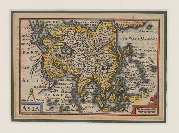 VAN DEN KEERE, P., Asia., antique map, old maps