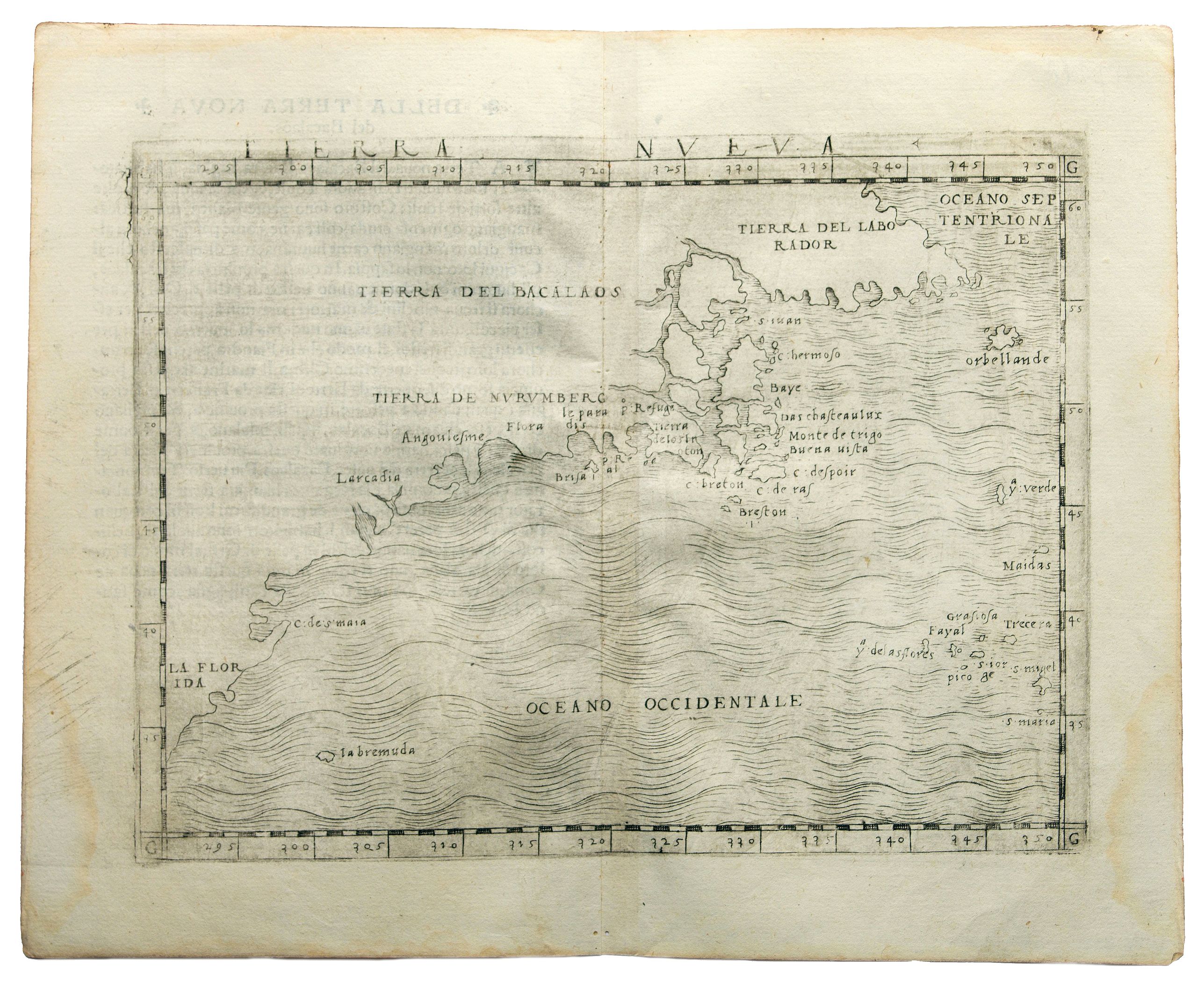GASTALDI, G., Terra Nueva, antique map, old maps