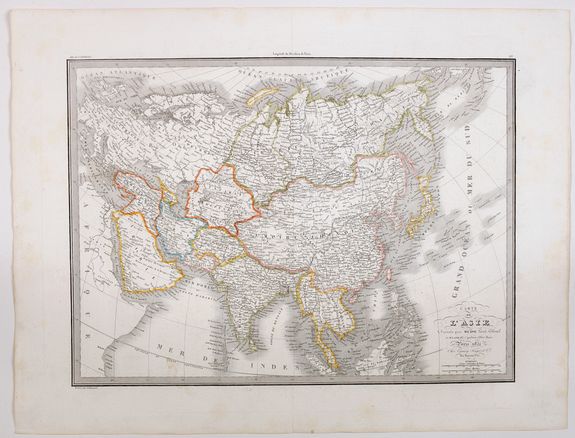 LAPIE. P.M., Carte de l'Asie., antique map, old maps