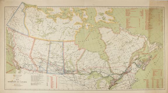 ROCHE, W.J / CORY, W.W, Map of the Dominion of Canada., antique map, old maps
