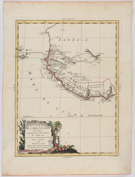 ZATTA, A., La Guinea Occidentale . . ., antique map, old maps