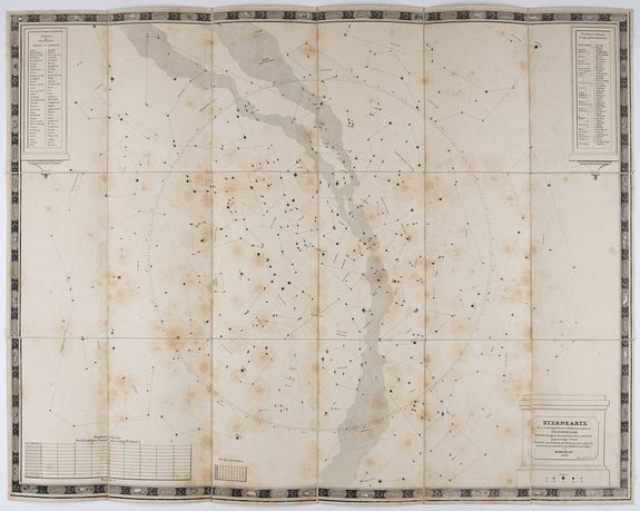 SERVICE GEOGRAPHIQUE, Sternkarte der vorzüglichsten Festirne unserer Hemisphaere nebst anweisung zur Kentniss. . ., antique map, old maps