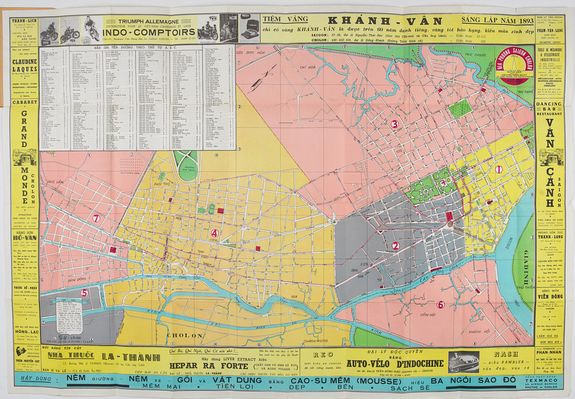 NGO - TRINH., Khanh - Van., antique map, old maps