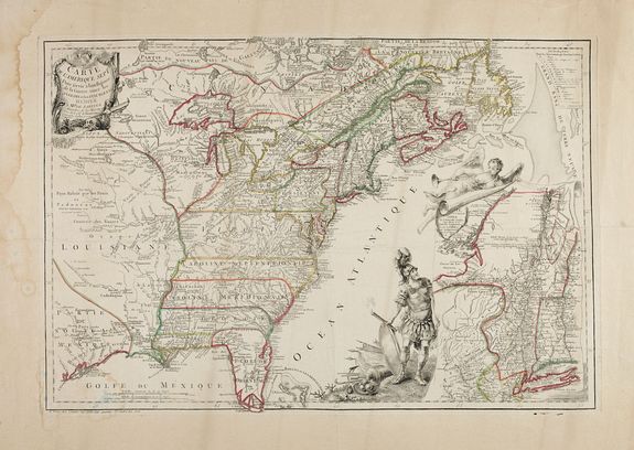 BEAURAIN, Jean Chev. de, Carte de l'Amerique Septle. Pour Servir a l'intelligence de la Guerre entre les Anglois et les Insurgents…, antique map, old maps