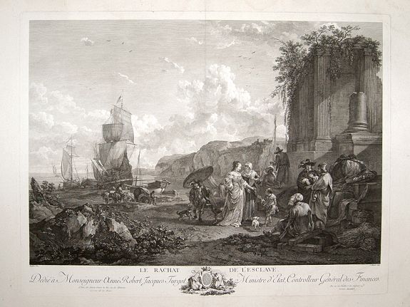 BERGHEM, N. / LAURENT, P., Le Rachat de l'Esclave., antique map, old maps