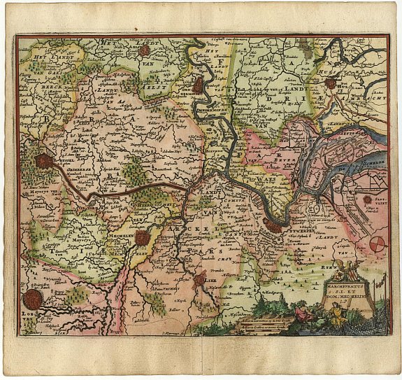 PEETERS,J., Marchionatus, antique map, old maps