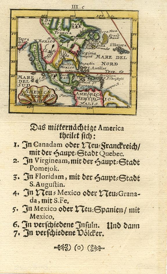 MUELLER, America Septentrionalis., antique map, old maps