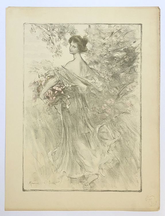 L'Estampe Moderne, Maurice Eliot - Le Printemps., antique map, old maps