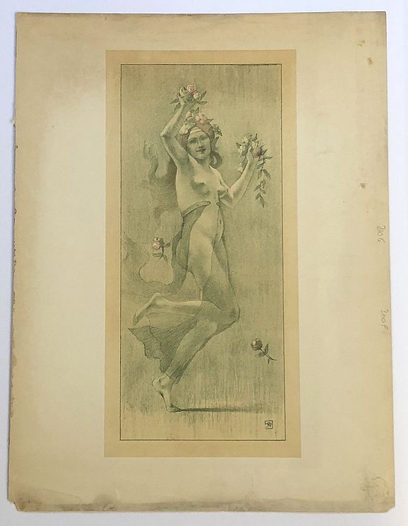 L'Estampe Moderne, La Nymphe , antique map, old maps