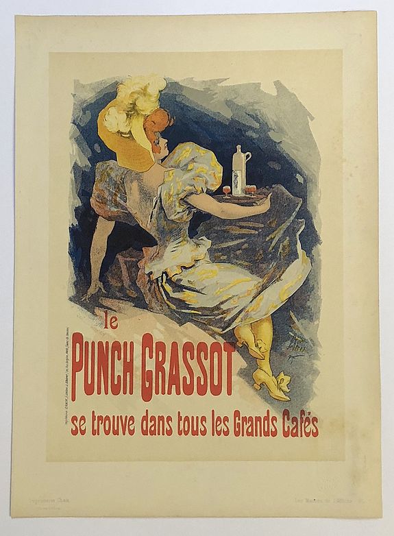 Les Maîtres de l'Affiche, Chéret - Le Punch Grassot., antique map, old maps