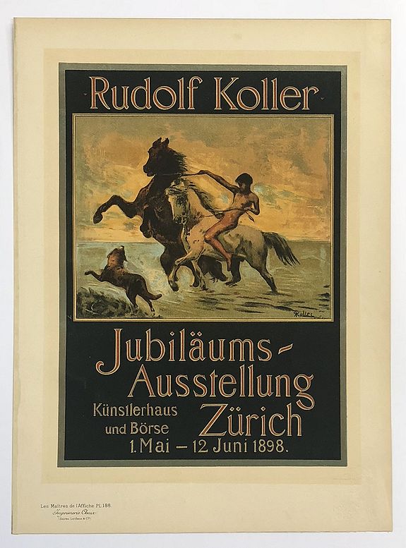 les Maîtres de l'Affiche, Rudolf Koller - jubilläums-, antique map, old maps