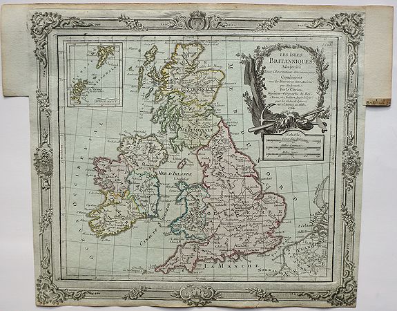 Brion, T. L., Les Isles Britanniques, Assujetties aux Observations Astronomiques. . ., antique map, old maps