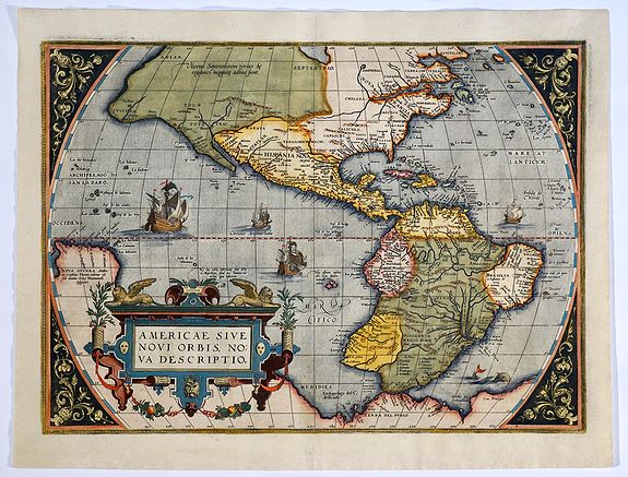 ORTELIUS, A., Americae Sive Novi Orbis, Nova Descriptio.
, antique map, old maps