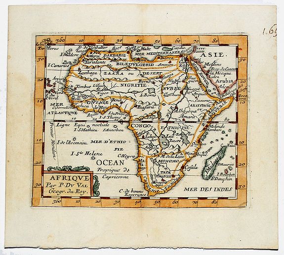 DUVAL, Pierre, AFRIQUE. Par. P. DuVal. Geogr du Roy., antique map, old maps