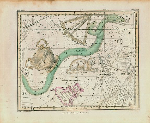 JAMIESON, Alexander, Jamieson Celestial chart plate 26 first edition., antique map, old maps