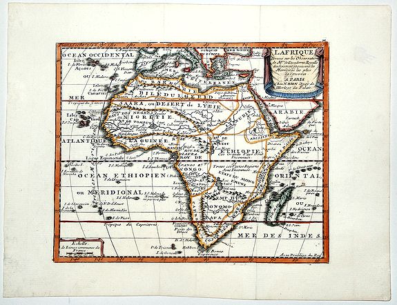 BION, N., L AFRIQUE Dresse sur les Observations de Mrs de L'academie Royalle des Sciences. . ., antique map, old maps