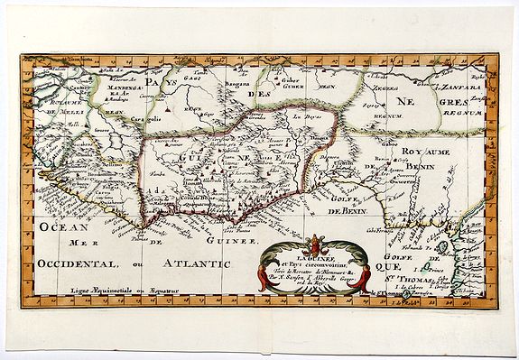 SANSON D'ABBEVILLE, N., LA GUINEE et Pays circonvoisins., antique map, old maps