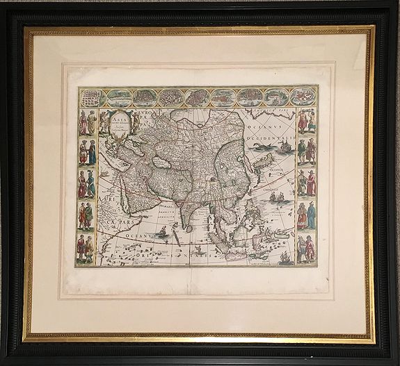 BLAEU, W., Asia Noviter Delineata., antique map, old maps