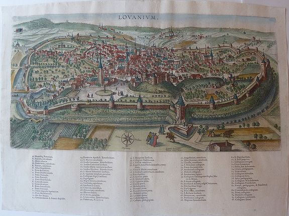 VANDER BAREN, Joes., Lovanium., antique map, old maps