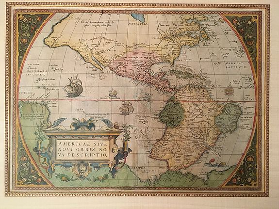 ORTELIUS, A., Americae Sive Novi Orbis, Nova Descripto., antique map, old maps