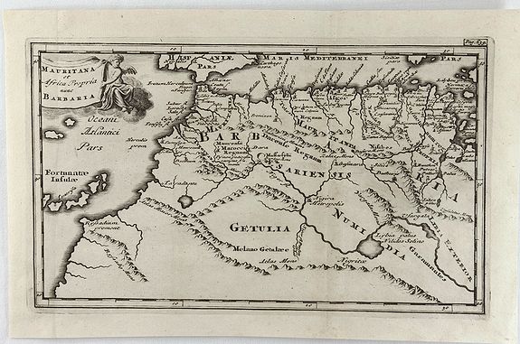 CLUVER, P., Mauritana et Africa Proria nunc Barbaria., antique map, old maps