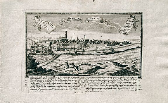 J.B. Werner / J.C.L. Weigel., Ostende - Ostende., antique map, old maps