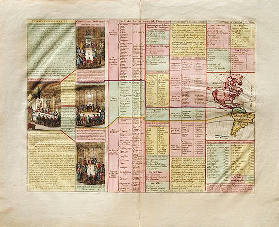 CHATELAIN, Henri., Carte du Gouvernement de l'Amerique., antique map, old maps