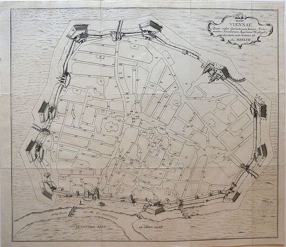ANONYMOUS, Hanc VIENNAE Quam vides Geometricam faciem Archimedem Siracusanum, Augustinus Hirsfogel a suo depictam radio imitatus est Anno. 1552., antique map, old maps
