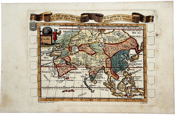 BAECK, Elias., L'Asie la partie du monde la plus grande vers l'Orient., antique map, old maps