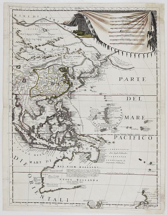 CORONELLI, W. M., Asia Divisa nelle sue Parti secondo lo stato presente.., antique map, old maps