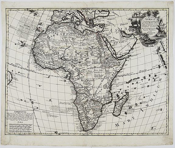 WOLFF, J., AFRICA Concinnata Secundum Observationes. . ., antique map, old maps