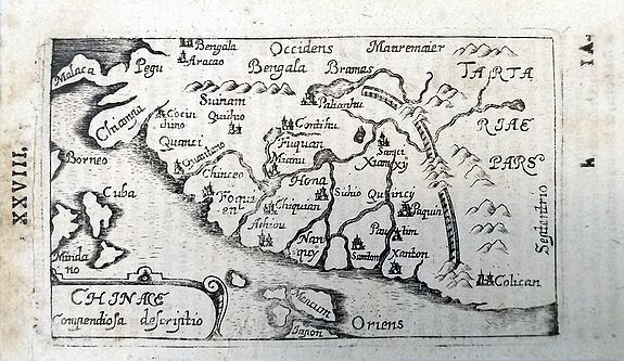 BUCELIN, G., Chinae Compendiosa Descriptio., antique map, old maps