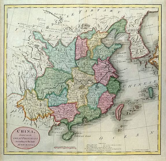 CAREY, M., China, Divided into Its Great Provinces According to the Best Authorities., antique map, old maps