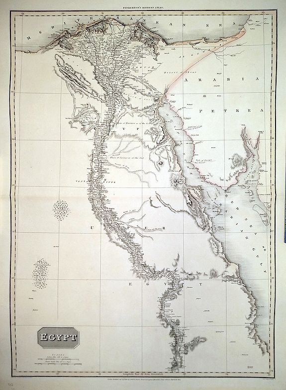 PINKERTON, J., Egypt., antique map, old maps