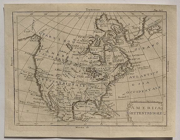 ANONYMOUS., America Settentrionale. , antique map, old maps